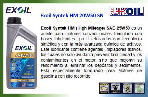 Exoil Syntek HM 20W50 SN